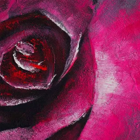 Pintura floral, rosa evanescente 100 x 100 cm