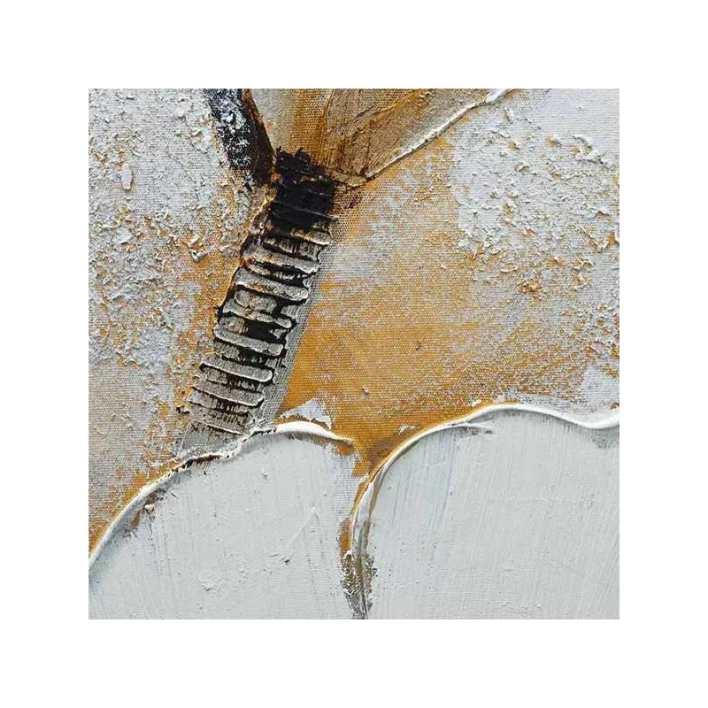 Flor de campo blanca, pintura 50 x 150 cm