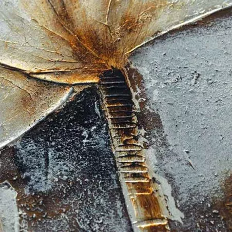 Flor de campo blanca, pintura 50 x 150 cm