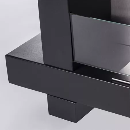 estufa de etanol Cross, 2000 vatios de potencia calorífica Color Acero inoxidable cepillado