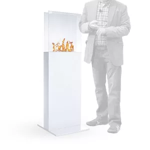 Chimenea de etanol Tower, 45 x 45 x 135 cm