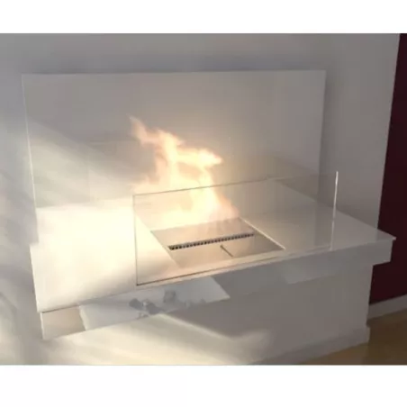 Chimenea de etanol Oslo XL mural o independiente Color Blanco