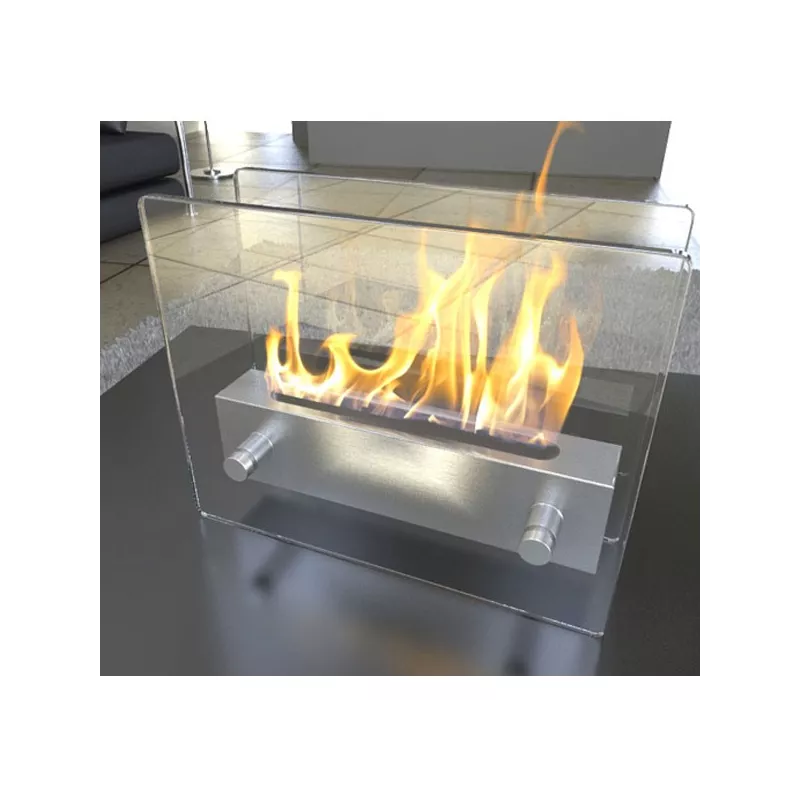 Chimenea de etanol de pie Oxy : Wikao Color Acero inoxidable cepillado