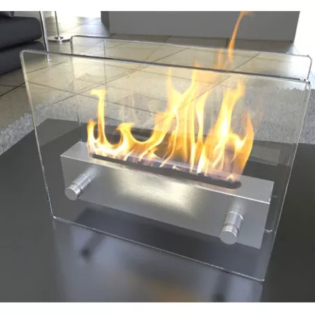 Chimenea de etanol de pie Oxy : Wikao Color Acero inoxidable cepillado