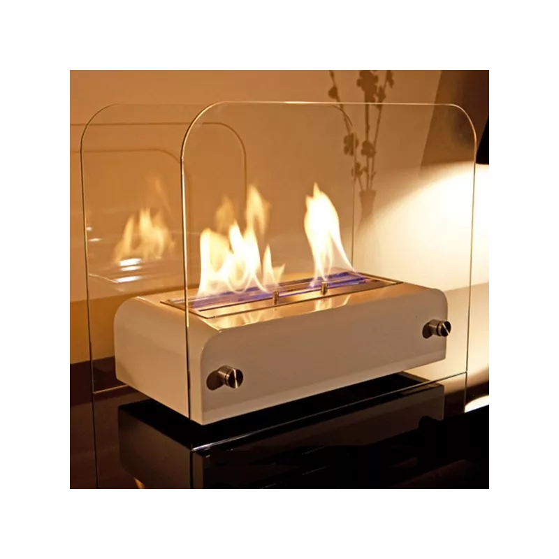 Chimenea de etanol de sobremesa Toast, mini chimenea Color Negro