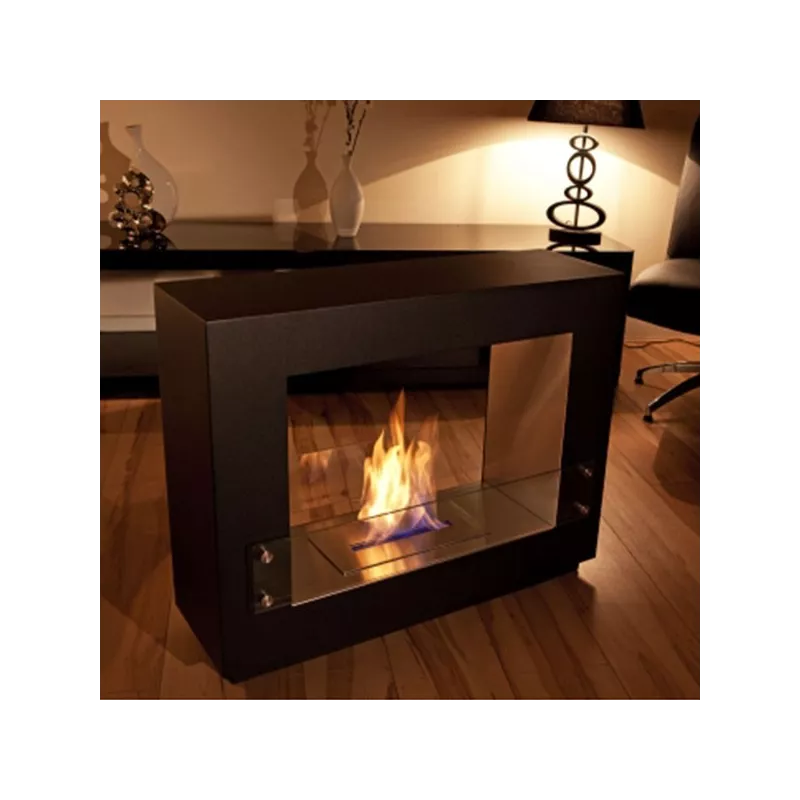 Chimenea ecológica de pie Zenith Color Negro