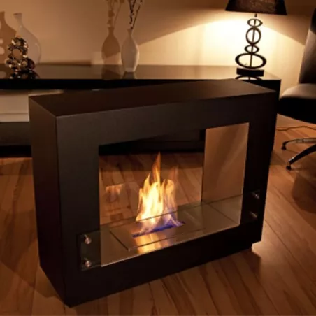 Chimenea ecológica de pie Zenith Color Negro