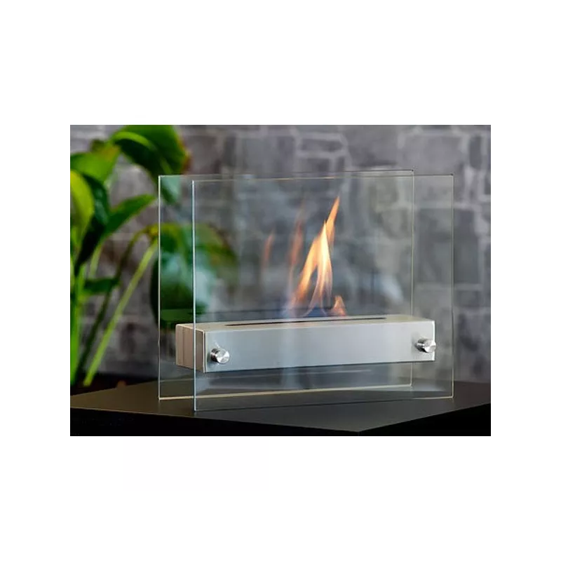 Chimenea de etanol de pie Oxy : Wikao Color Acero inoxidable cepillado