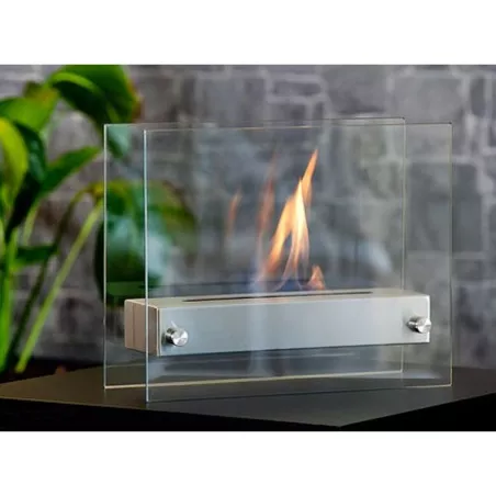 Chimenea de etanol de pie Oxy : Wikao Color Acero inoxidable cepillado