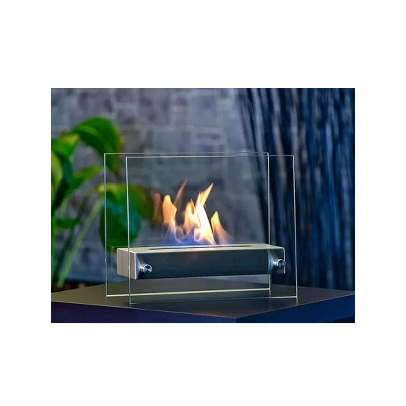 Chimenea de etanol de pie Oxy : Wikao Color Acero inoxidable cepillado