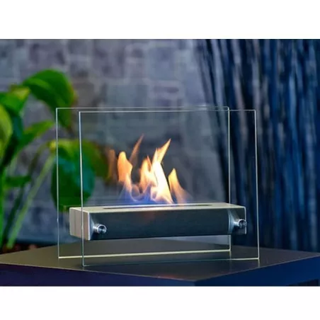 Chimenea de etanol de pie Oxy : Wikao Color Acero inoxidable cepillado