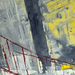 Pintura urbana puente golden gate 120 x 180