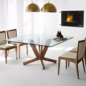 Chimenea mural negra Fireglass