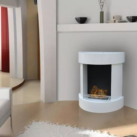 Velvet Chimenea orgánica de imitación tradicional : Wikao Color Blanco