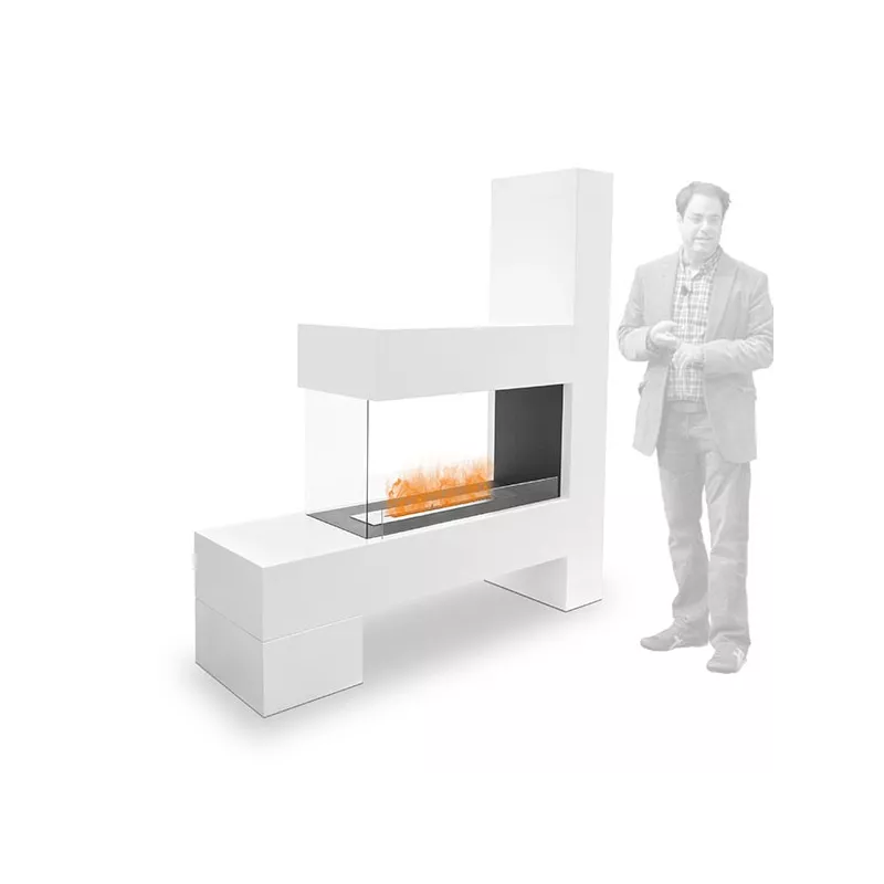 Gran chimenea Montecarle 8.000 vatios : Wikao Color Blanco