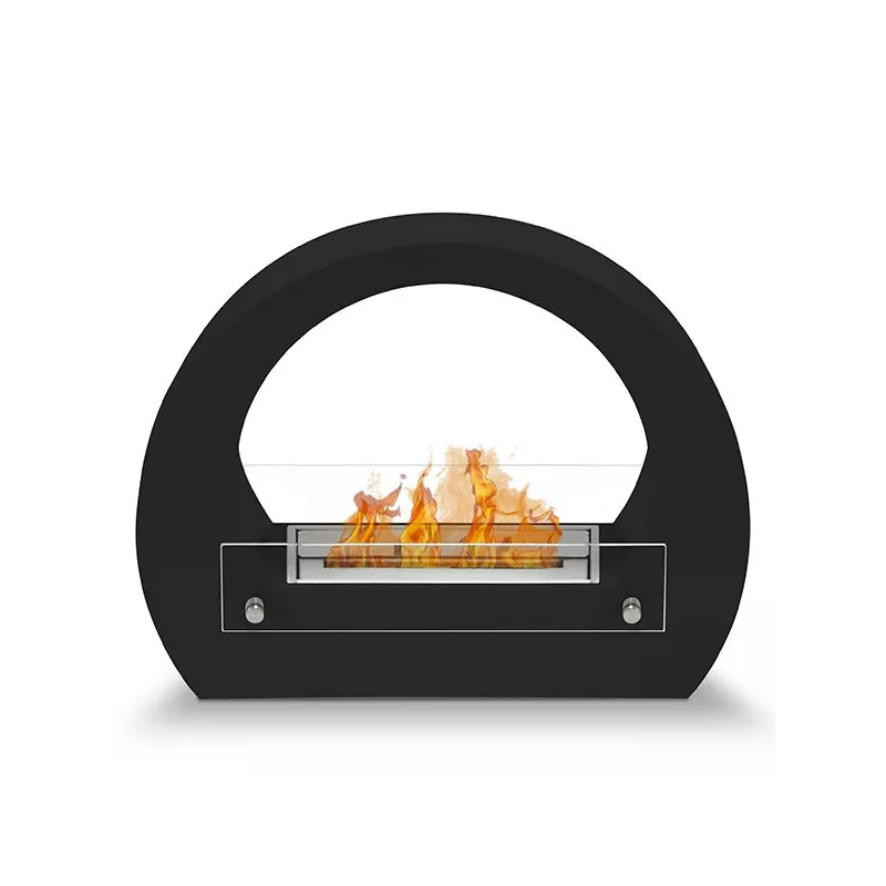 Chimenea de etanol Onyx, modelo vintage Color Negro