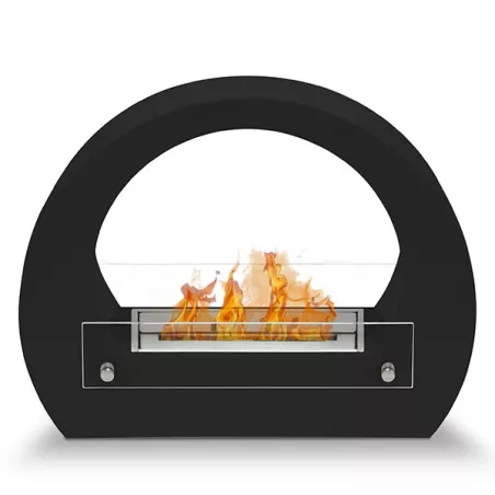 Chimenea de etanol Onyx, modelo vintage Color Negro