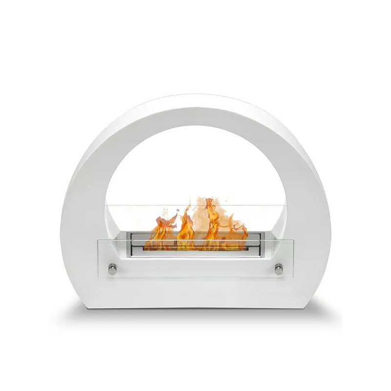 Chimenea de etanol Onyx, modelo vintage Color Blanco