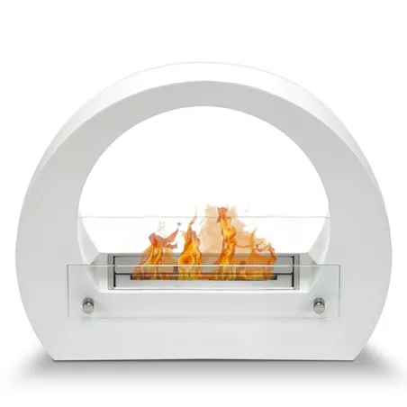 Chimenea de etanol Onyx, modelo vintage Color Blanco
