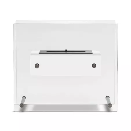 Chimenea acristalada de etanol Zen de pie : Wikao Color Blanco