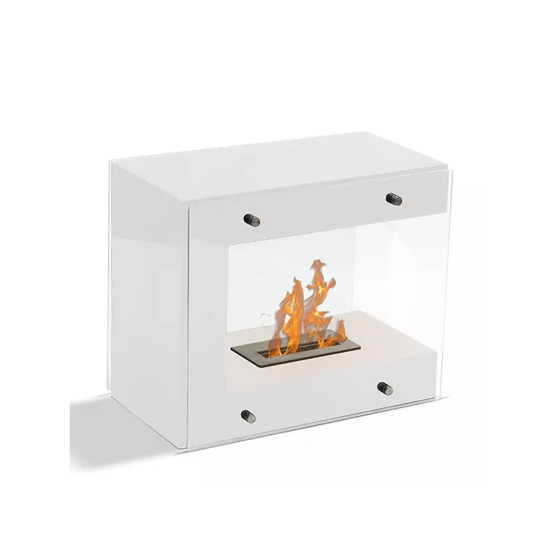 Chimenea de diseño de etanol de pie Torino Color Blanco