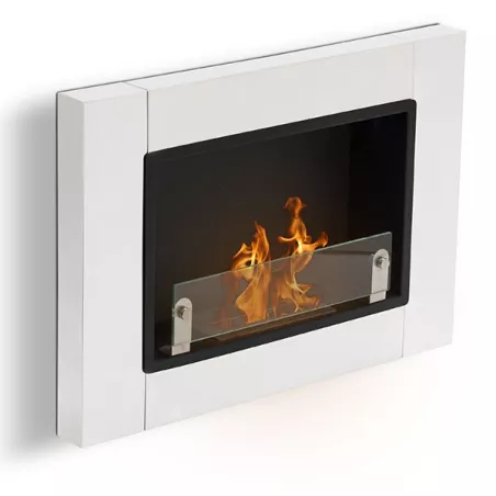 Chimenea mural de 1 quemador Angel Color Blanco