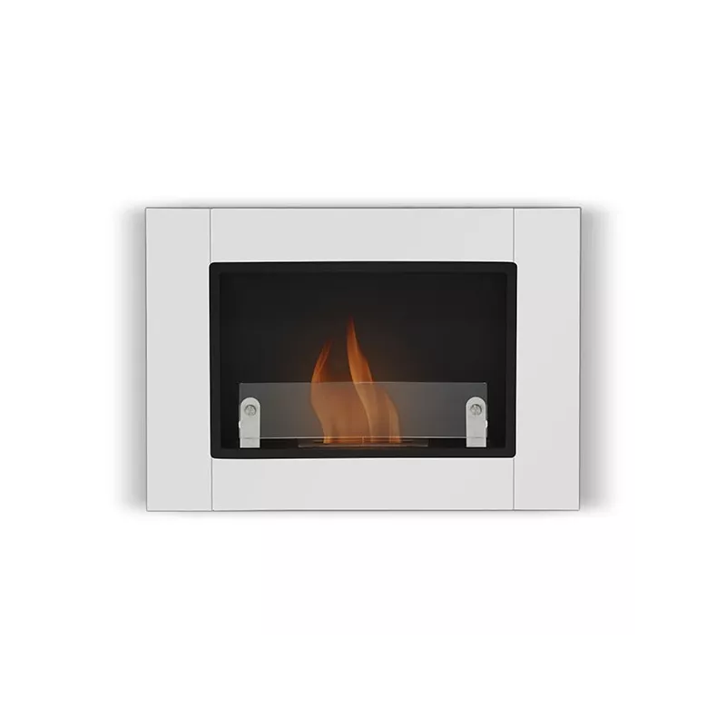 Chimenea mural de 1 quemador Angel Color Blanco