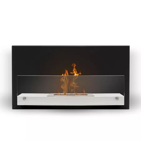 Chimenea de etanol mural Riad, 2700 vatios Color Negro