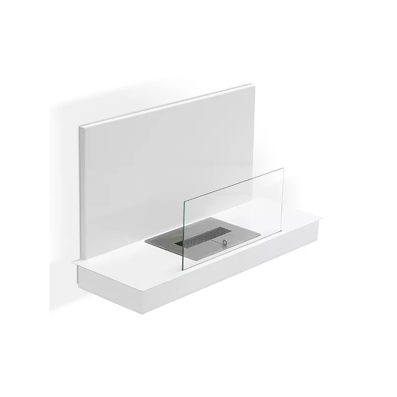 Chimenea de etanol Oslo XL mural o independiente Color Blanco