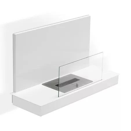 Chimenea de etanol Oslo XL mural o independiente Color Blanco