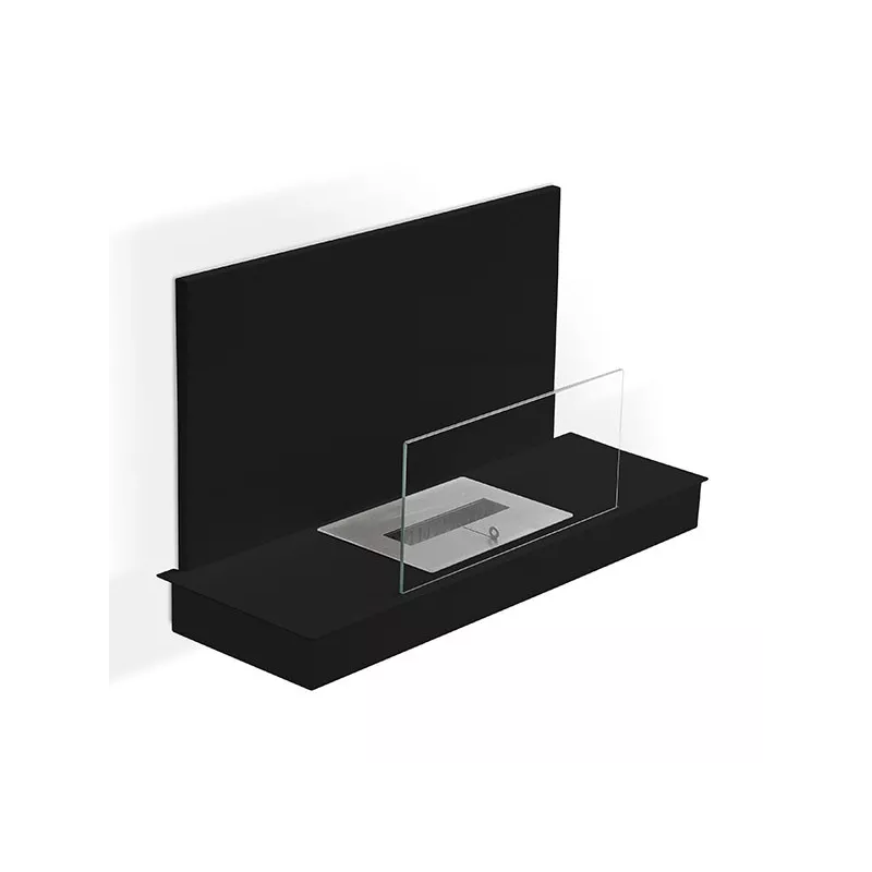 Chimenea de etanol Oslo XL mural o independiente Color Negro