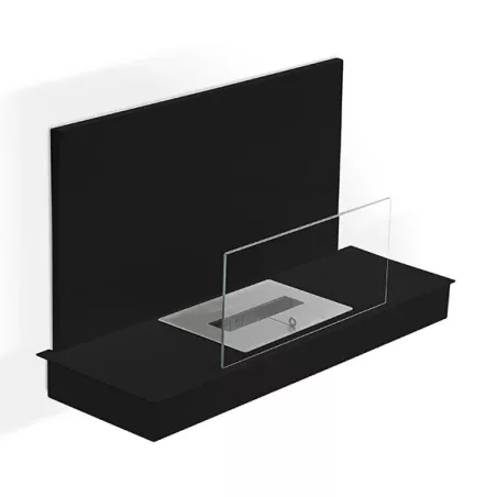 Chimenea de etanol Oslo XL mural o independiente Color Negro