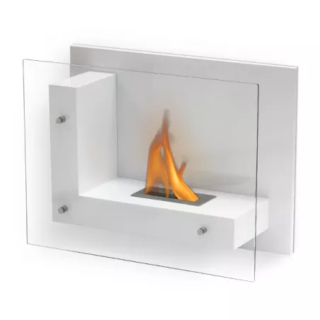 BrisbaneElegante chimenea de etanol , 2700 vatios Color Blanco