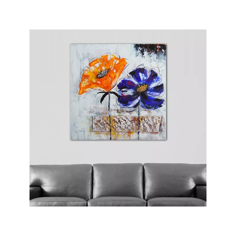 Flores silvestres, pintura de flores de campo
