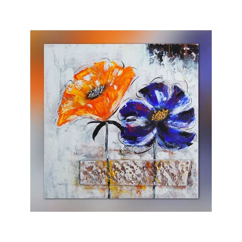 Flores silvestres, pintura de flores de campo