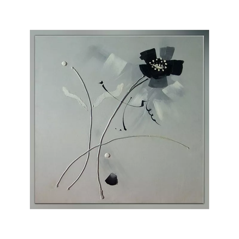 Pintura caligráfica de flores