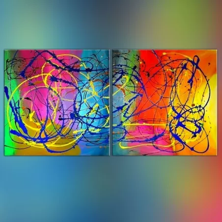 Un díptico lleno de color