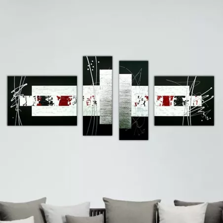 Cuadríptico 4 paneles estilo gráfico