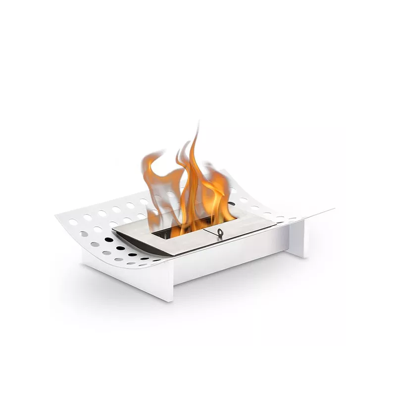 Chimenea de pie o insertable Ada XL: Wikao Color Blanco