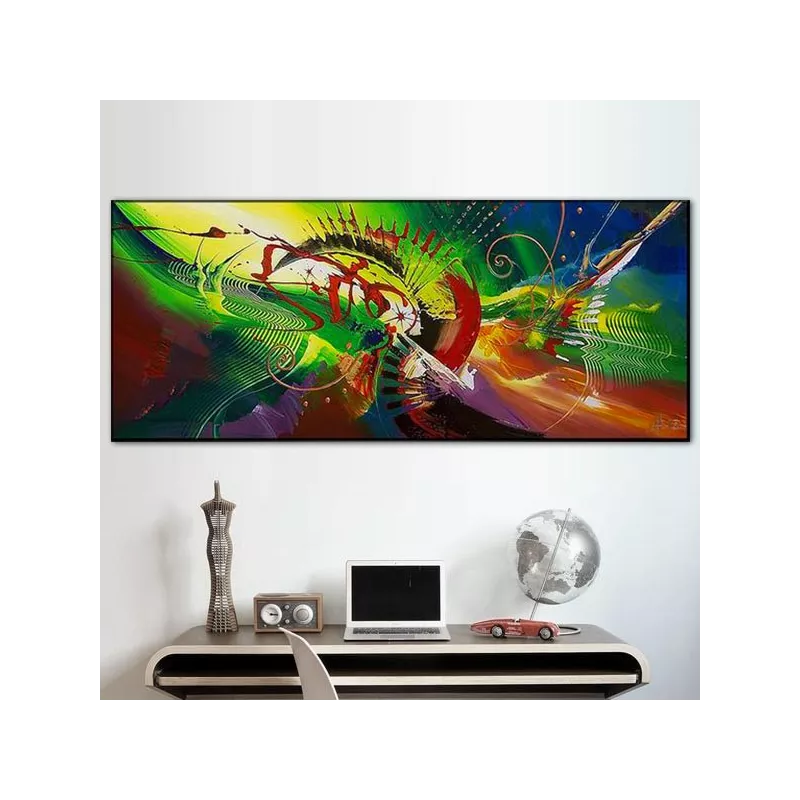 Pintura de oposición y movimiento 60x90 cm
