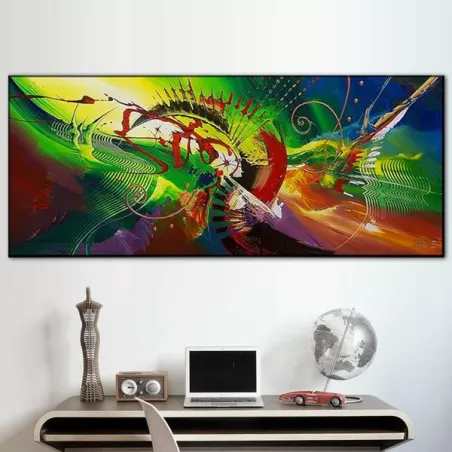 Pintura de oposición y movimiento 60x90 cm