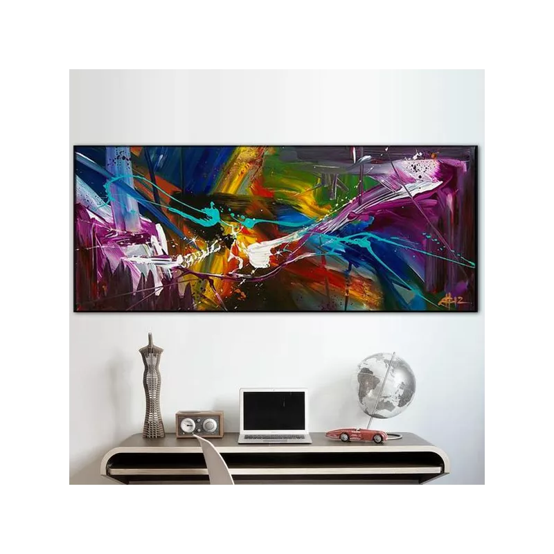pintura conceptual "contraste", 60x90