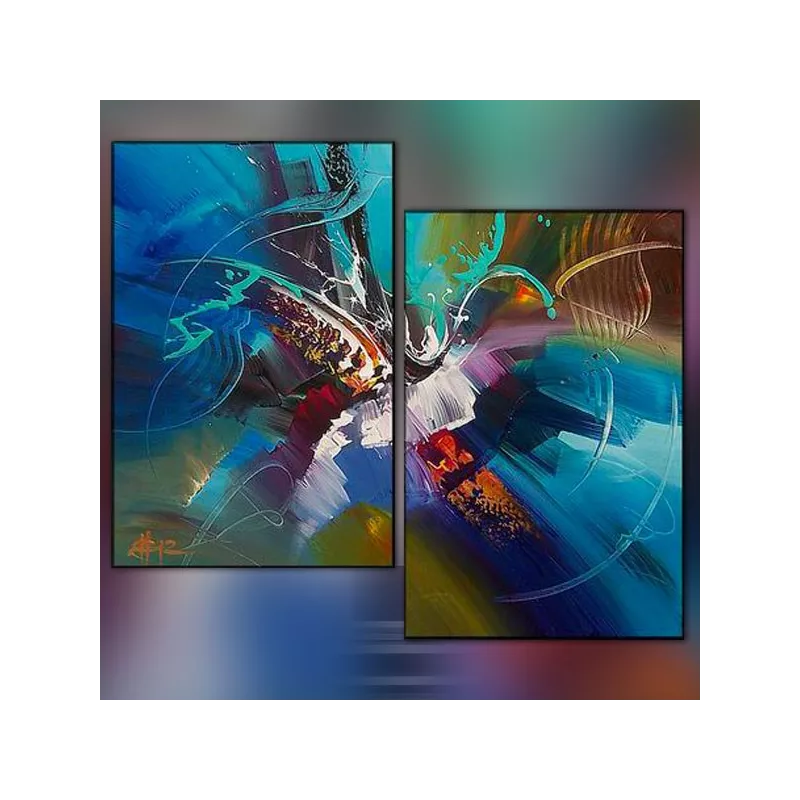 Díptico azul 50x70 cm