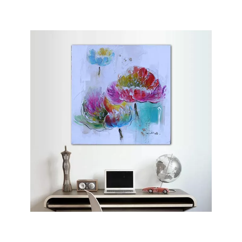 Acuarela con flores