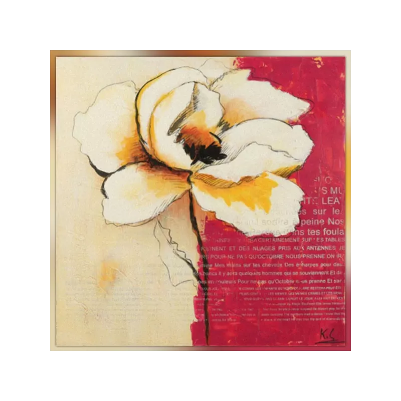 Cuadro Cabrel y Lamazou, homenaje 60x60 cm
