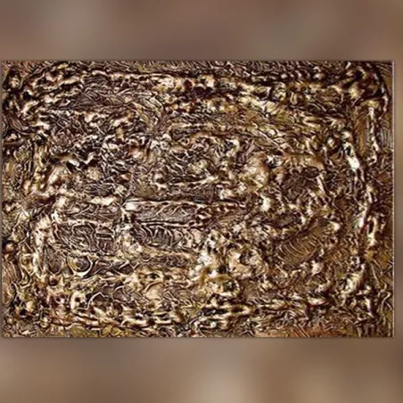 Pintura en bronce, panel decorativo 60x80 cm