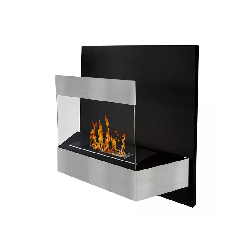 Kaleos Chimenea de etanol : Wikao hogar y diseño Color Acero inoxidable cepillado