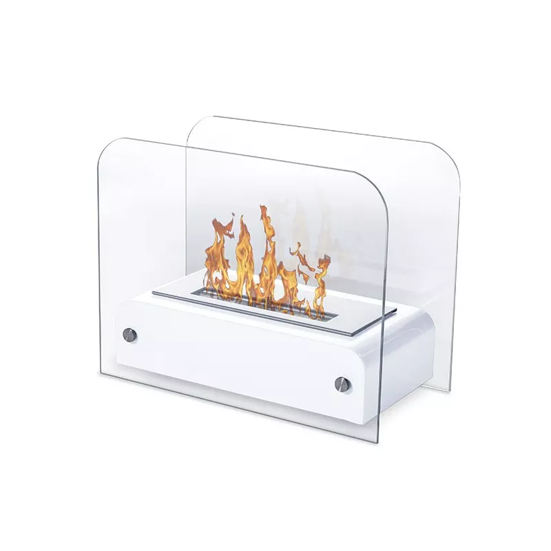 Fuego en la mesa de brindis