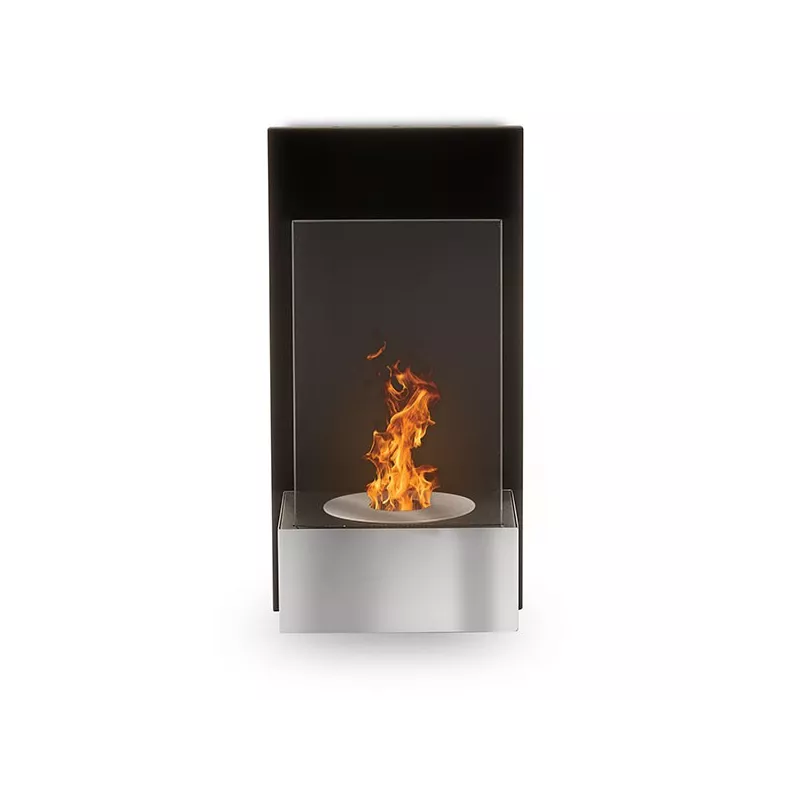 TabChimenea mural , 60x20x15 cm Color Acero inoxidable cepillado