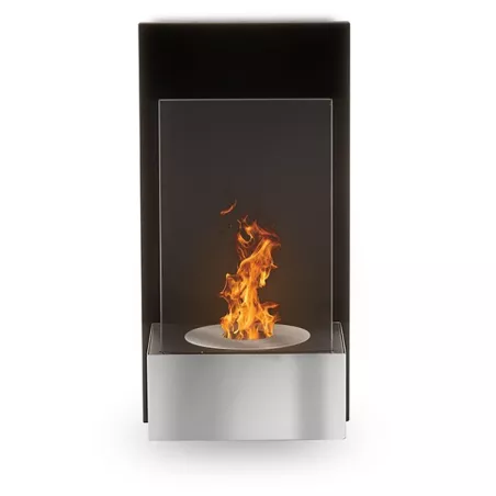 TabChimenea mural , 60x20x15 cm Color Acero inoxidable cepillado